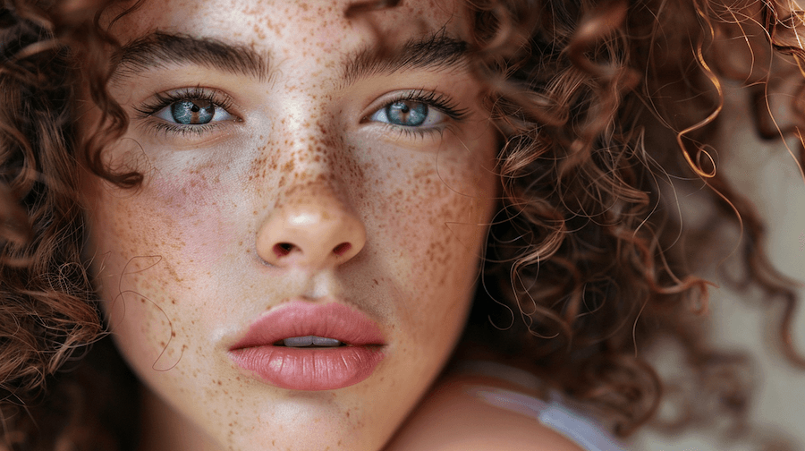 femme cheveux bouclés